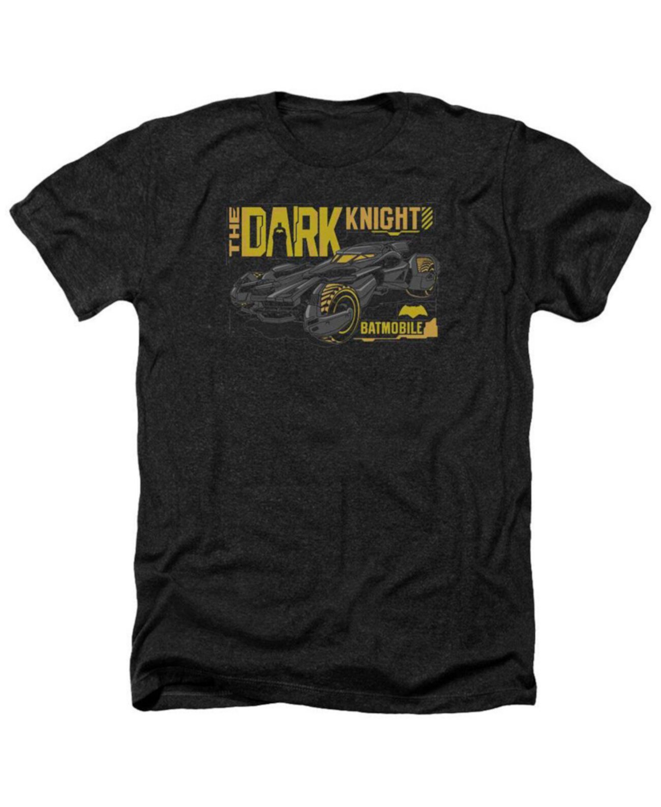 Men's Mobile Dark Knight Adult Heather Tee / T-Shirt Batman V Superman