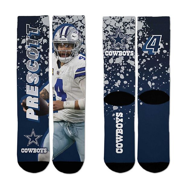 Компрессионные носки Dak Prescott Dallas Cowboys Road Warrior с поддержкой свода стопы и бесшовным носком от бренда For Bare Feet For Bare Feet