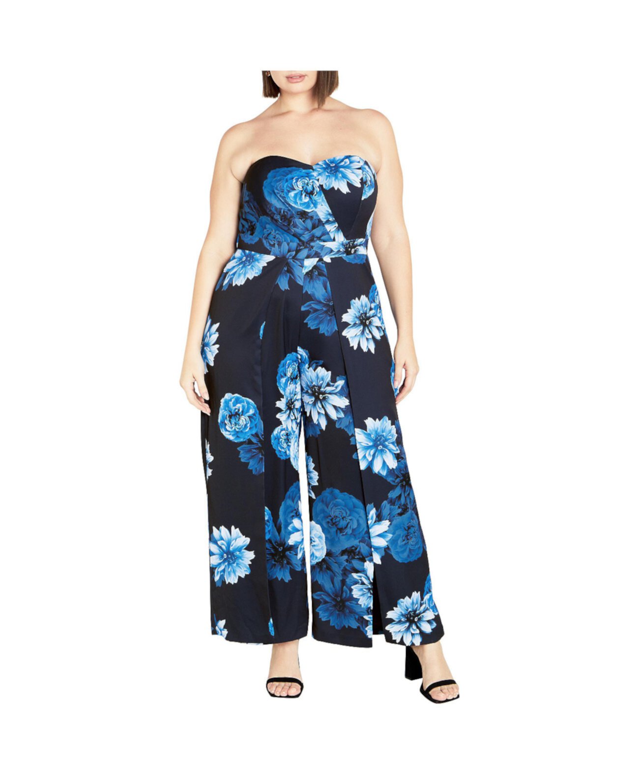 Plus Size Abigail Print Jumpsuit City Chic