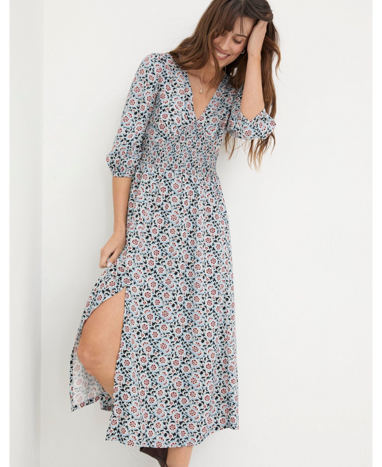 Women's Rene Wild Floral Midi Dress FatFace