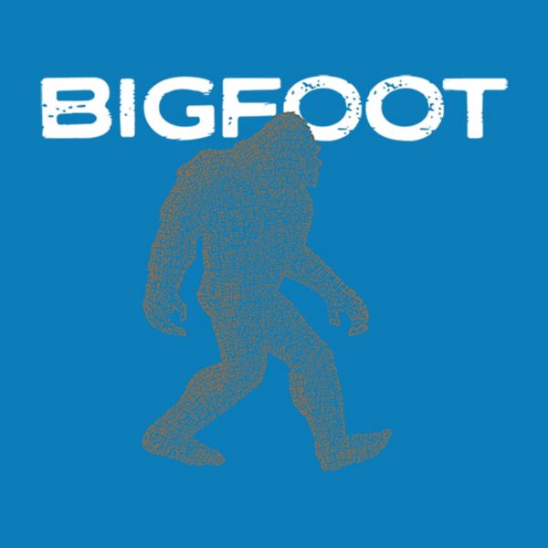 Сумка-тоут Bigfoot из 12 унций натурального хлопка, 16" x 15", с текстовым рисунком LA Pop Art