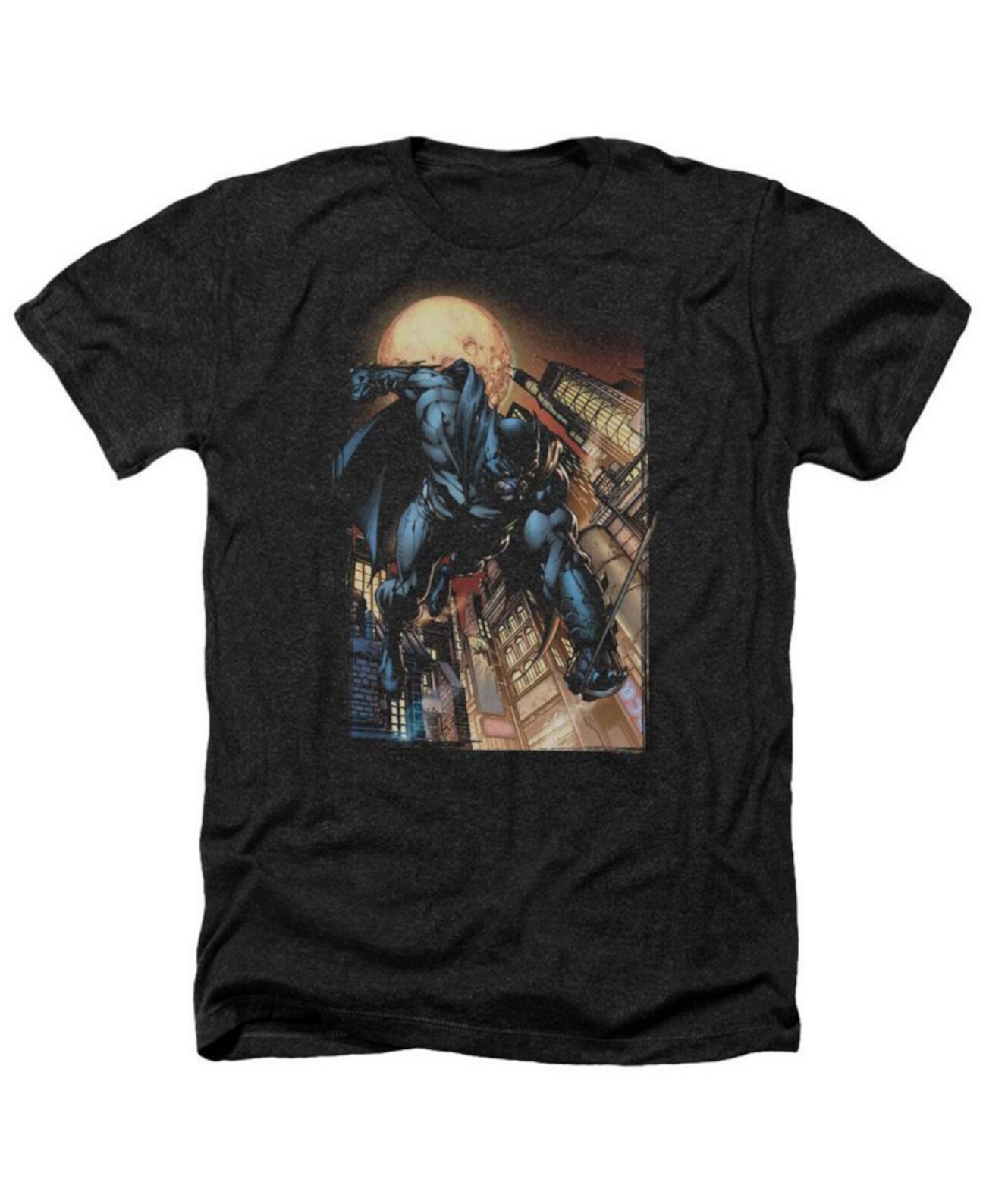 Men's The Dark Knight 1 Adult Heather Tee / T-Shirt Batman