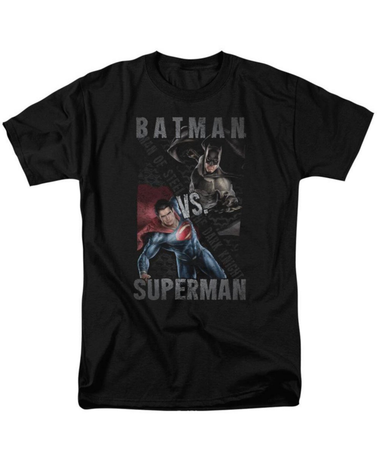 Big & Tall Hero Split Short Sleeve Adult Tee / T-Shirt Batman V Superman