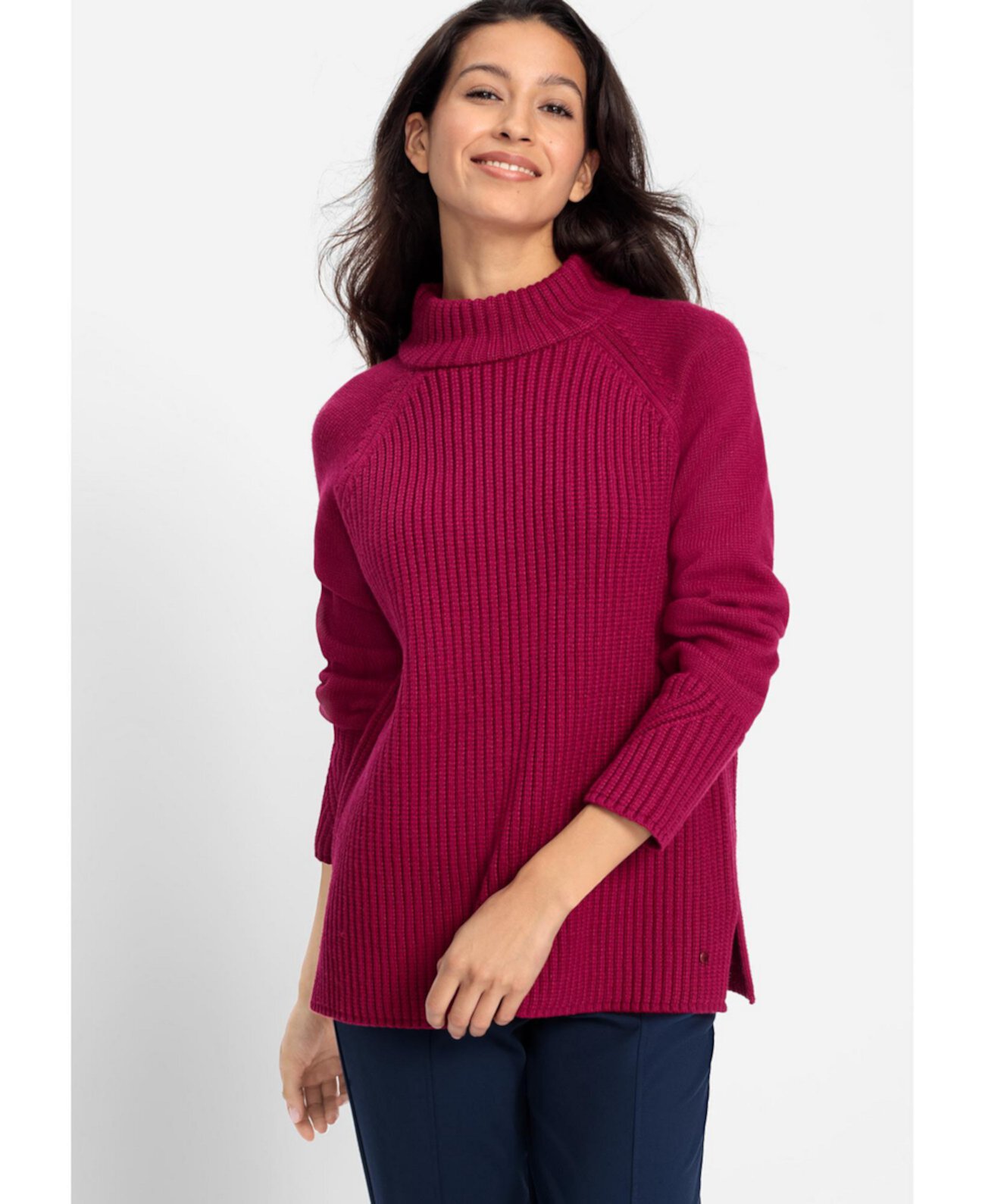 Women's Chunky Knit Mock Neck Sweater Olsen