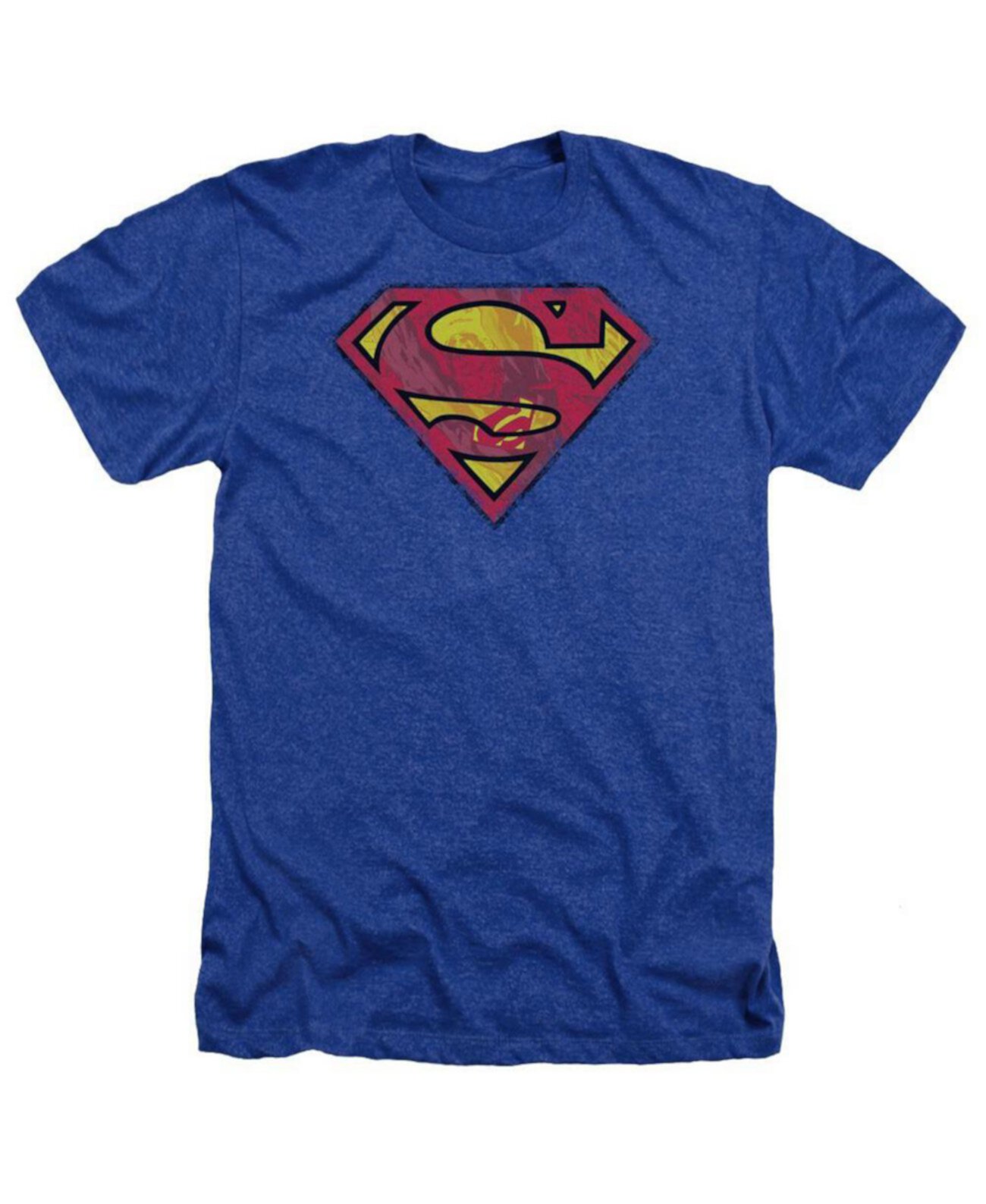 Men's Action Shield Adult Heather Tee / T-Shirt Superman