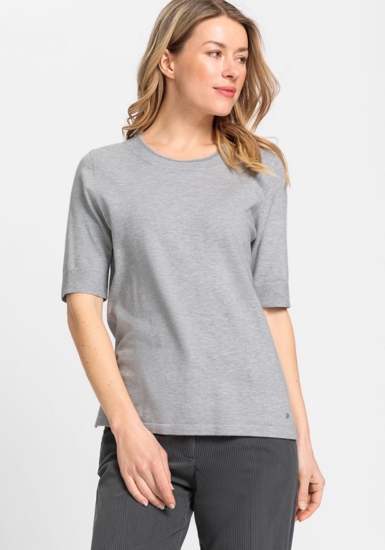 Women's Short Sleeve Fine Gauge Sweater Olsen