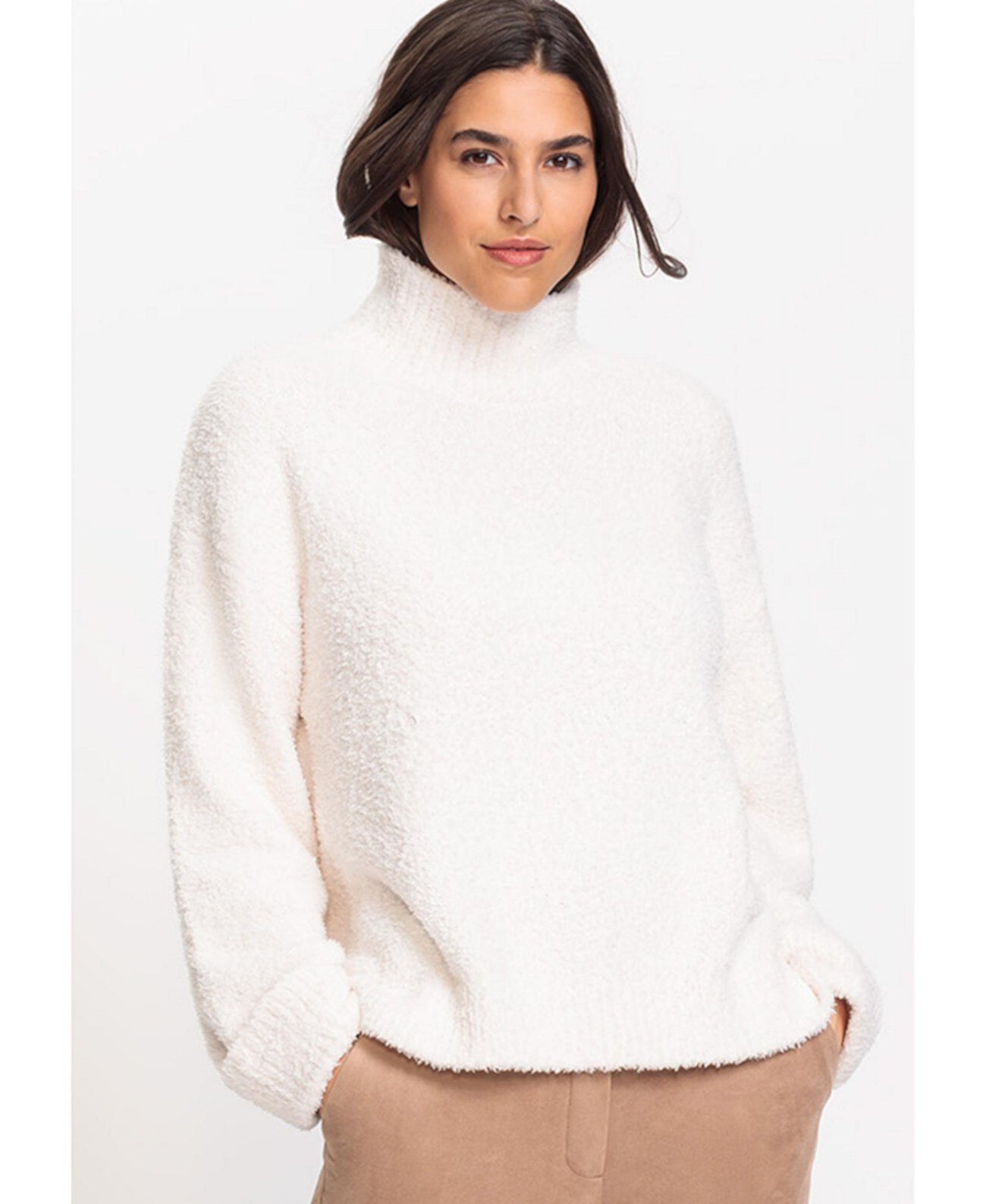 Women's Plush Funnel Neck Sweater Olsen