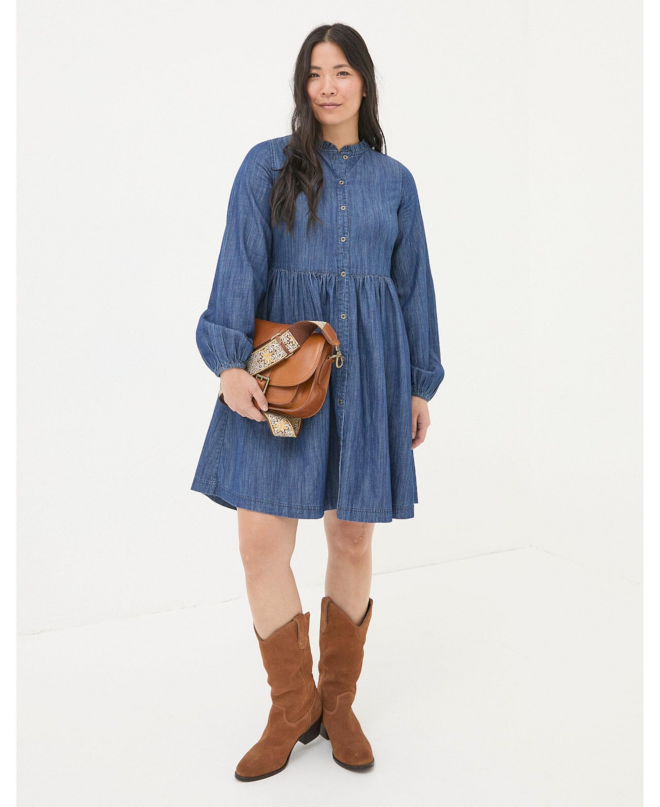 Women's Corrie Denim Dress FatFace