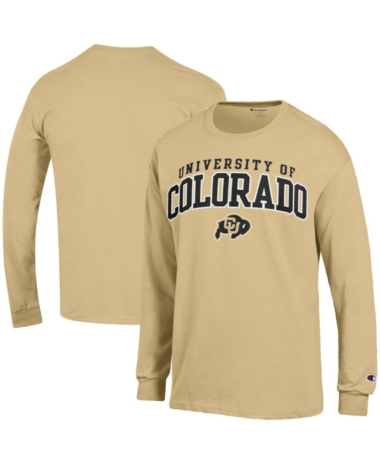 Men's Tan Colorado Buffaloes Property Of Long Sleeve T-Shirt Champion