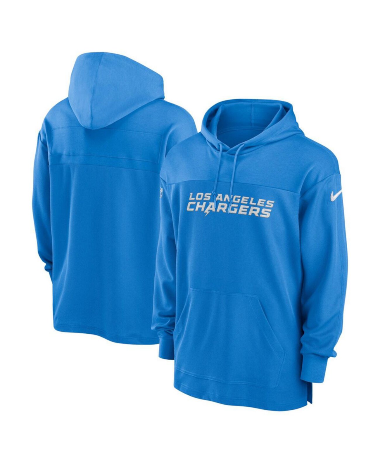 Men's Powder Blue Los Angeles Chargers 2023 Sideline Lightweight Performance Hooded Top Nike