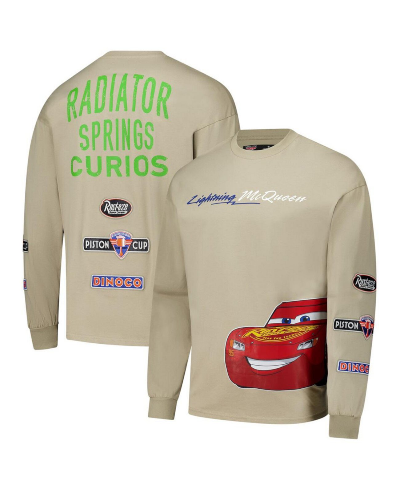 Men's Tan Cars Radiator Springs Long Sleeve T-Shirt Freeze Max