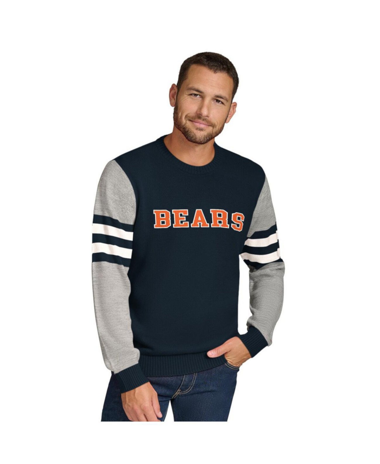 Мужское худи Tommy Hilfiger Chicago Bears из акрила с длинными рукавами и принтом на груди Tommy Hilfiger