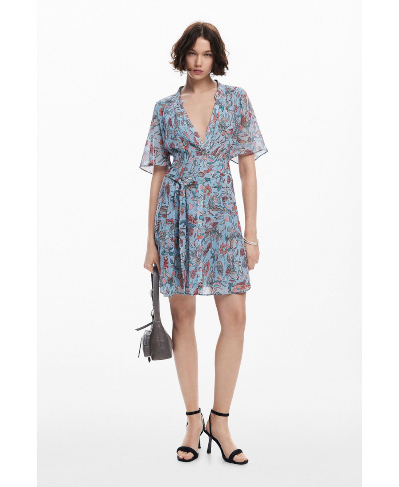 Women's Floral print midi dress Desigual