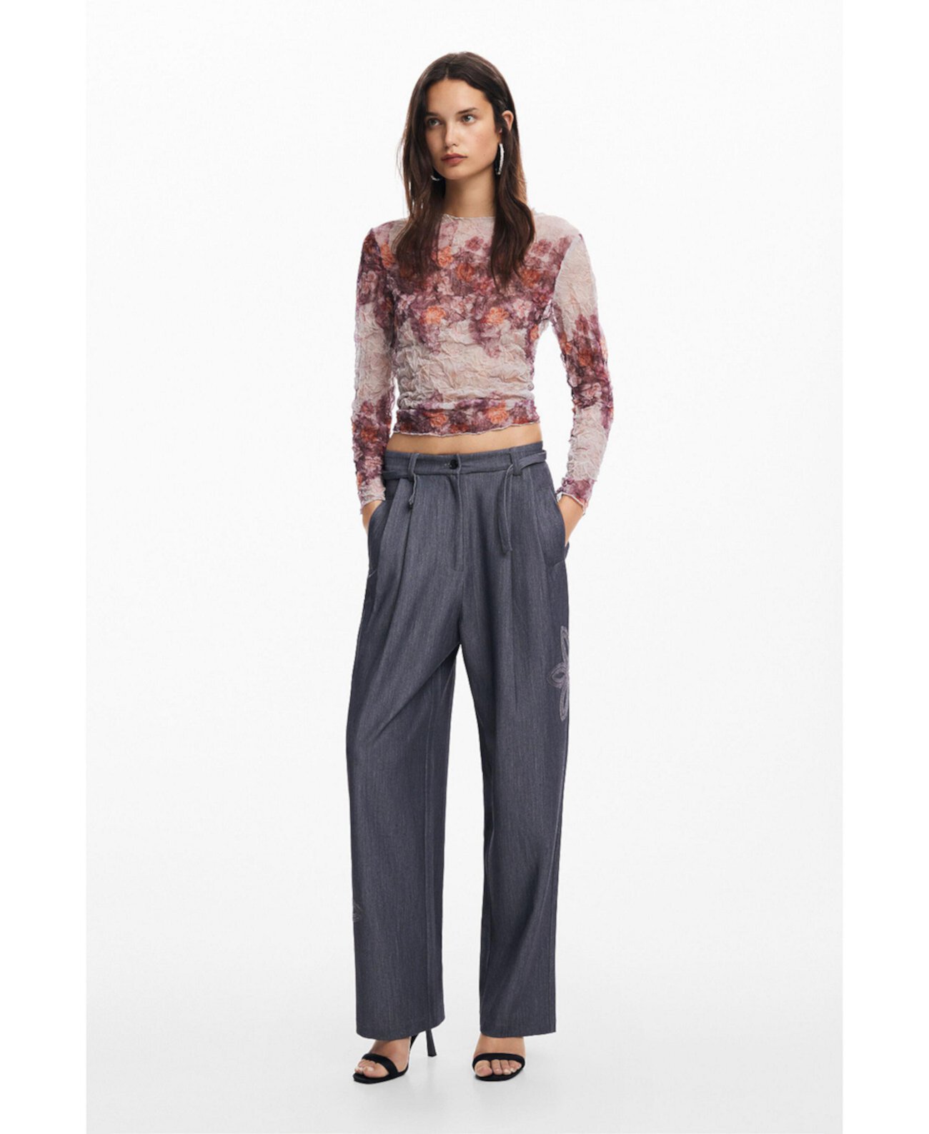 Women's Straight long pants Desigual