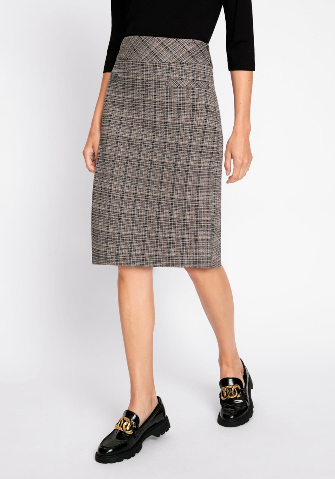 Women's Plaid Straight Skirt Olsen