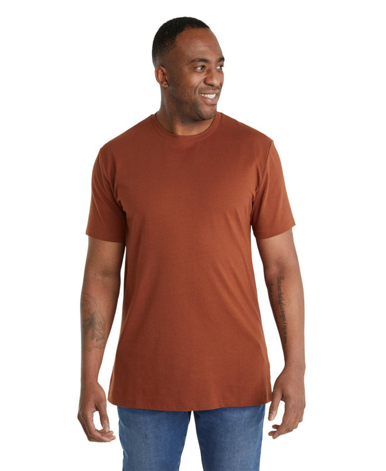 Men's Essential Longline Scoop Tee Johnny Bigg