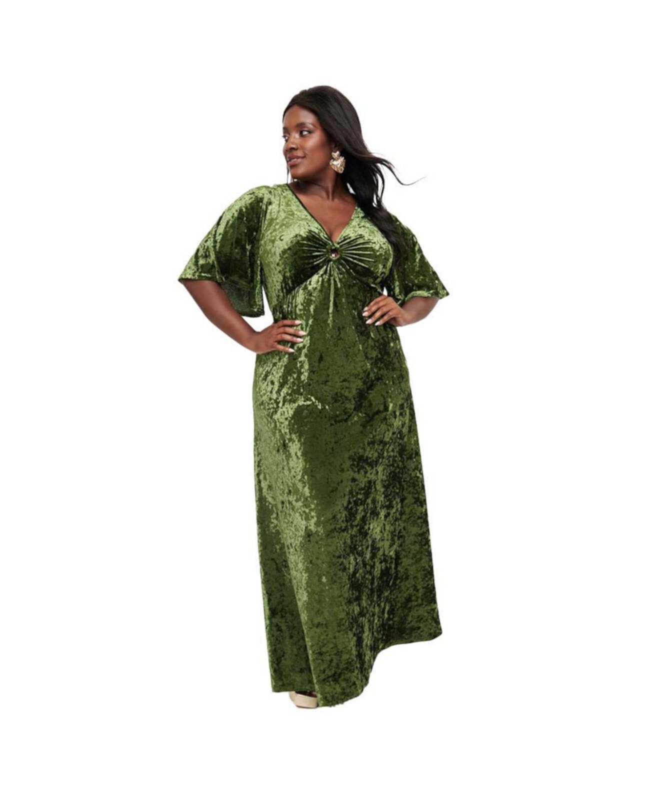 Unique Vintage Plus Size Cut Out Knit Maxi Dress Smak Parlour