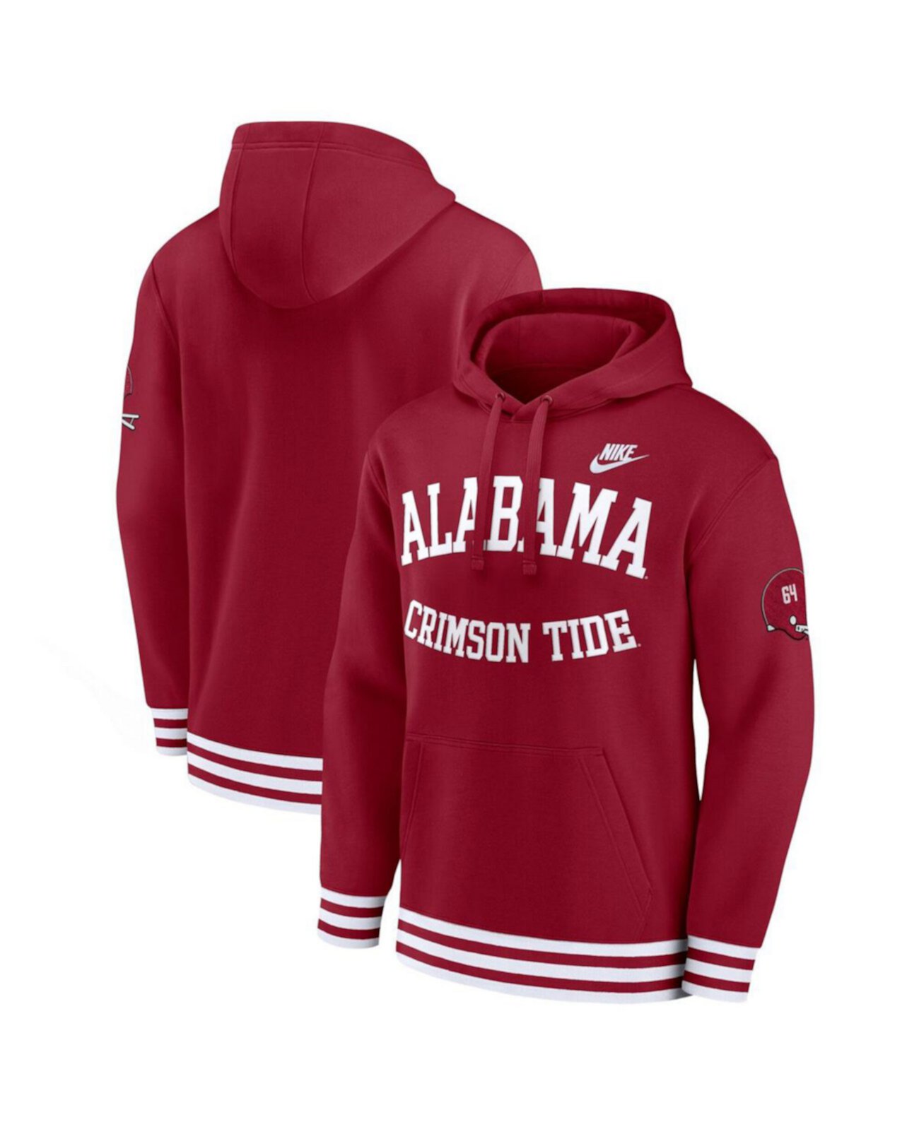 Men's Crimson Alabama Crimson Tide Legacy Retro Pullover Hoodie Nike