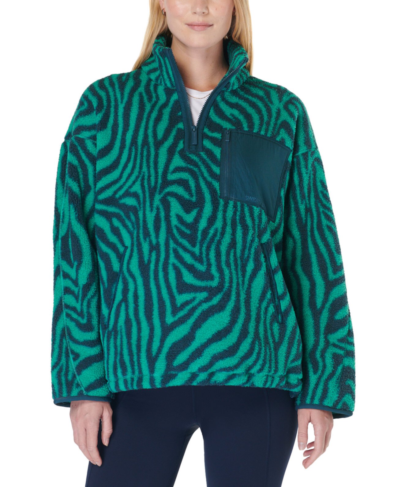 Women's Karma Half-Zip Printed Fleece Sweaty Betty