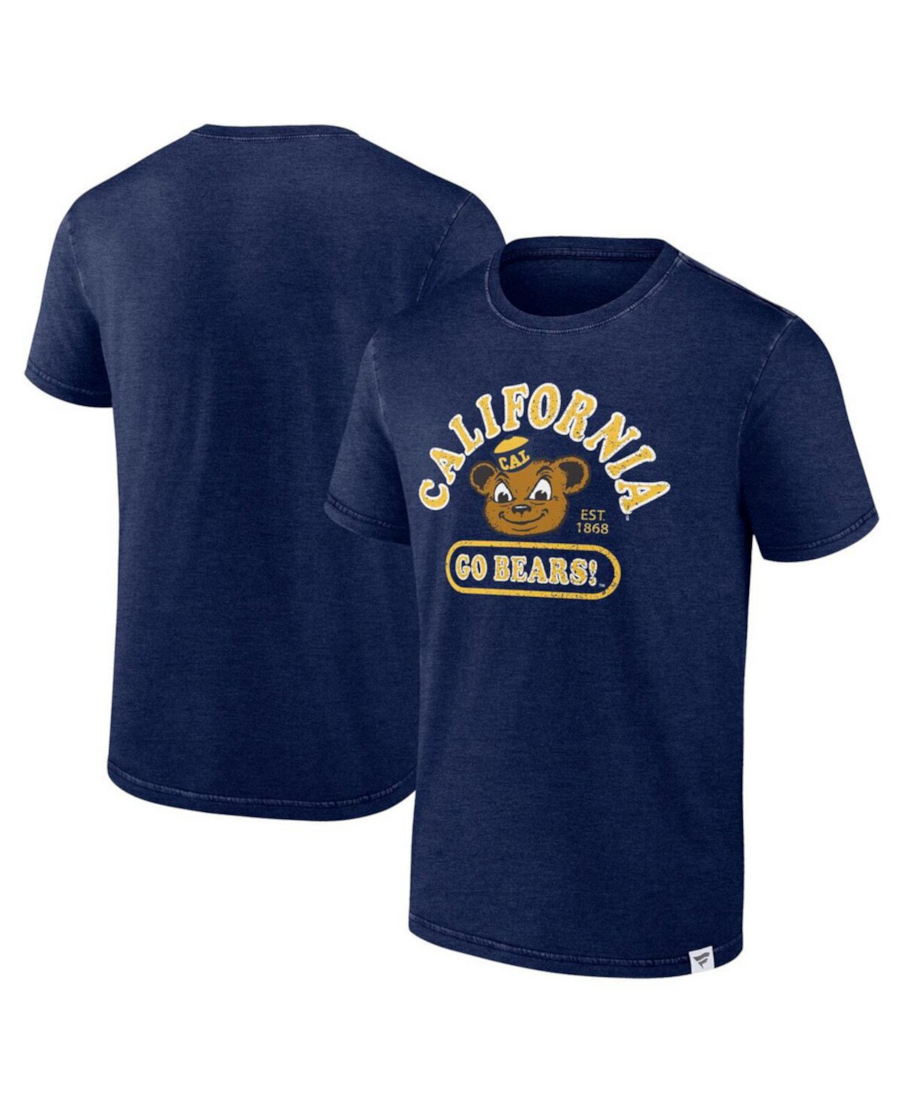 Men's Heather Navy Cal Bears Old-School Pill Enzyme Washed T-Shirt Fanatics