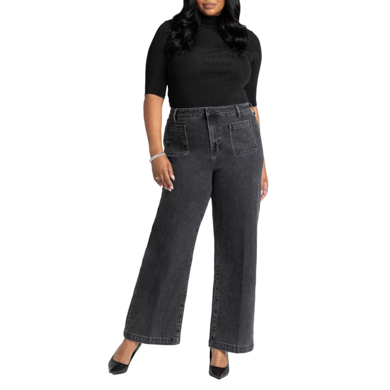 Women's Plus Size The Barrel Leg Jean Eloquii