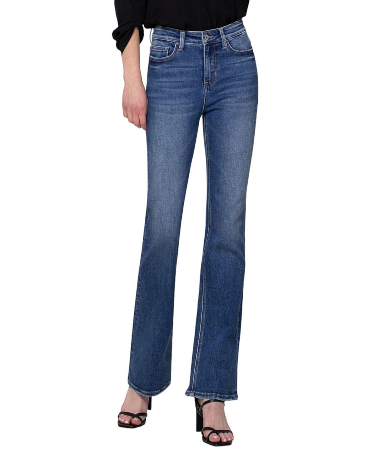 Women's High Rise Stretch Slim Bootcut Jeans Vervet