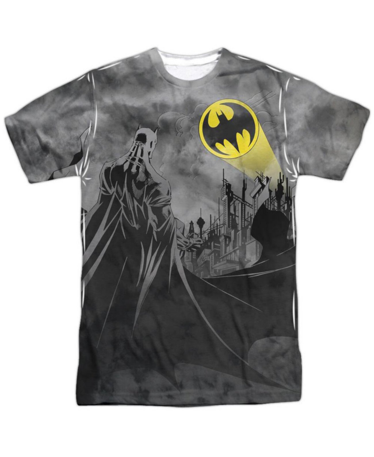 Men's Heed The Call Short Sleeve Adult 100% Poly Crew Tee / T-Shirt Batman