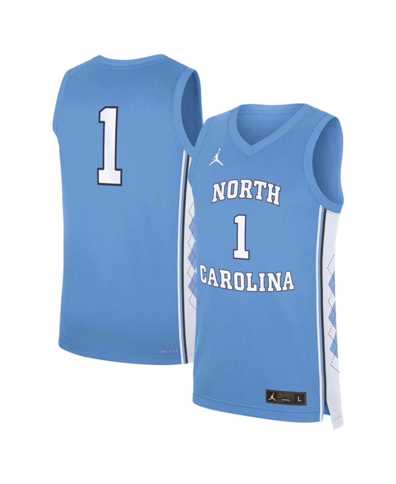 Мужская баскетбольная майка Carolina Blue North Carolina Tar Heels от Jordan с технологией Dri-FIT Jordan