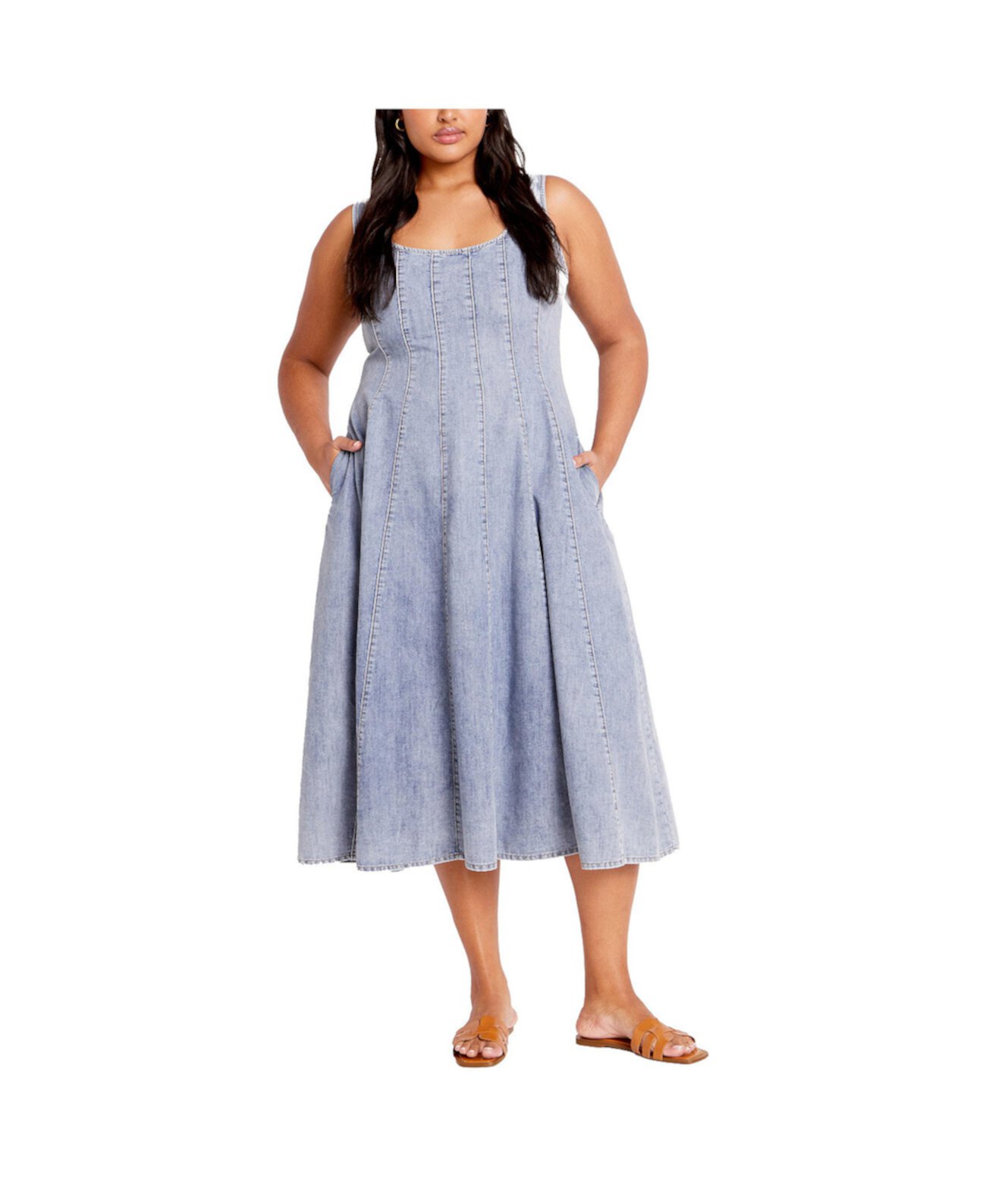 Women's Lula Denim Dress City Chic