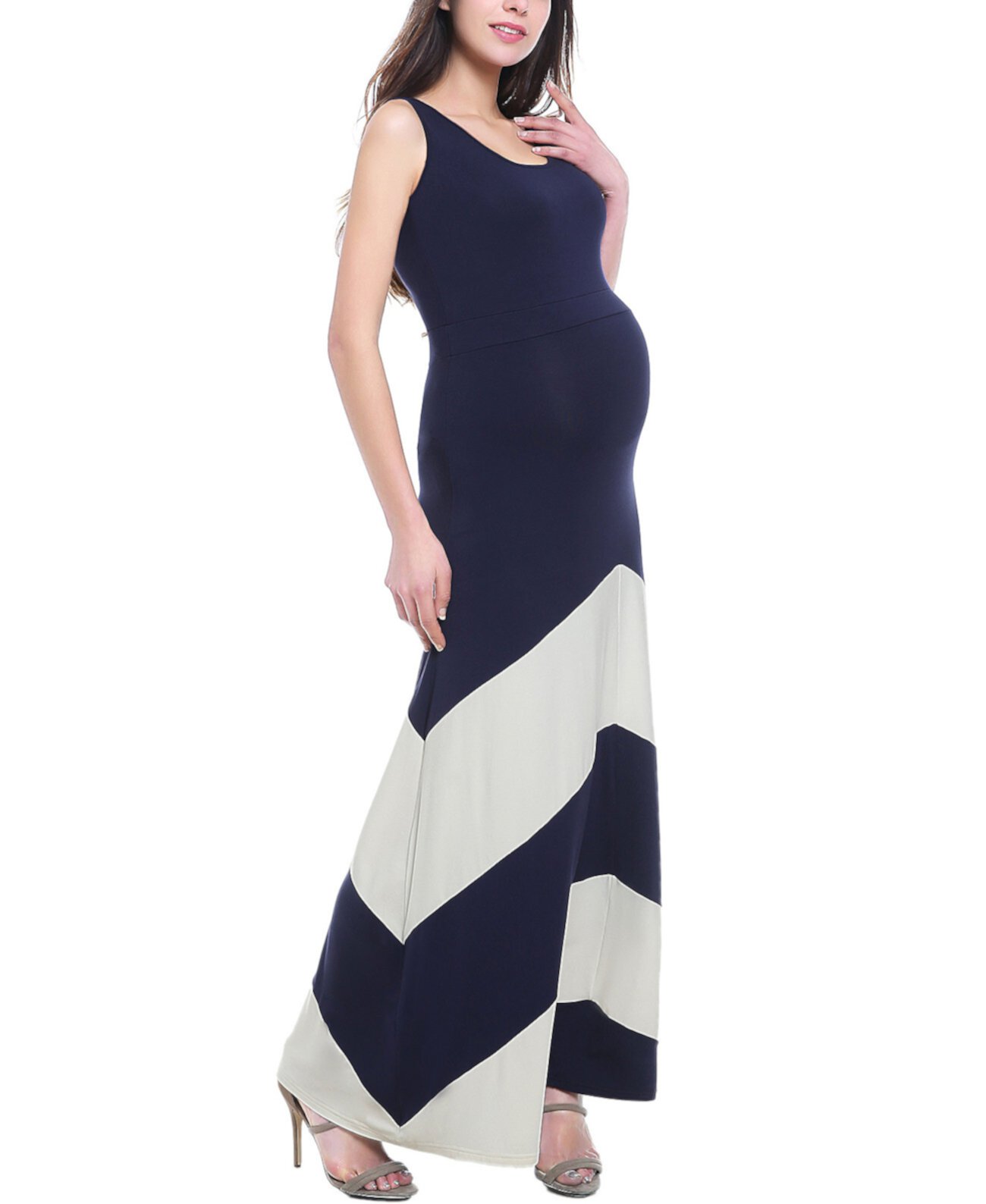 Maternity Sally Abstract Maxi Dress Kimi and Kai