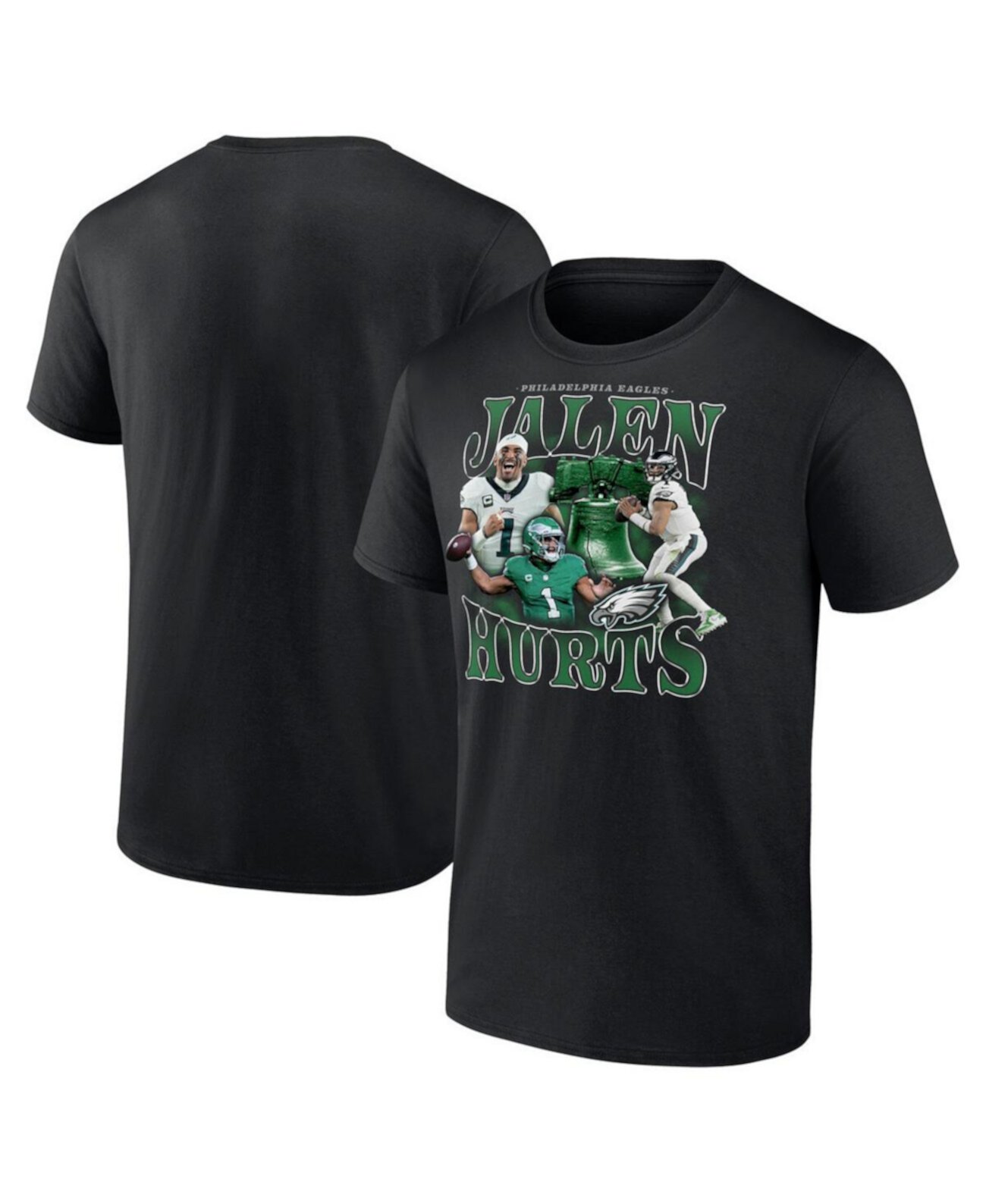 Men's Jalen Hurts Black Philadelphia Eagles Notorious Player Graphic T-Shirt Fanatics