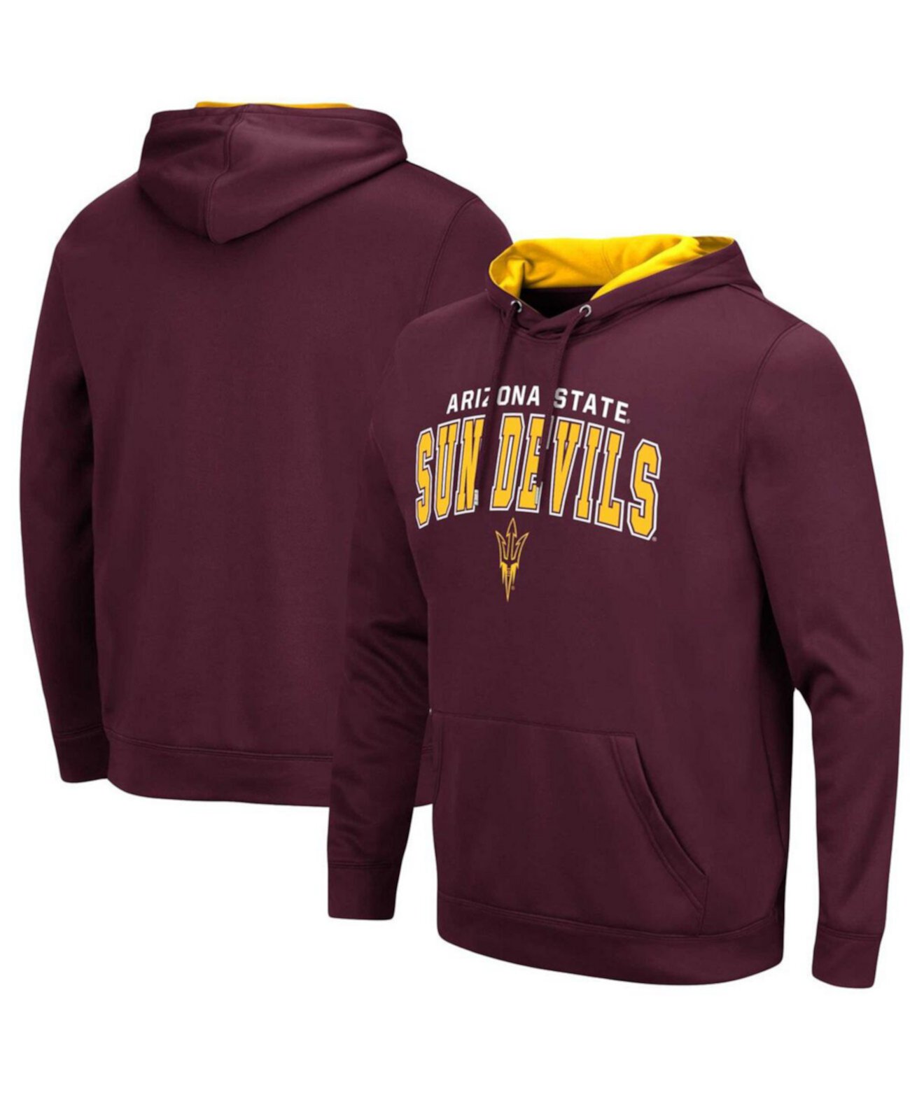 Men's Maroon Arizona State Sun Devils Resistance Pullover Hoodie Colosseum