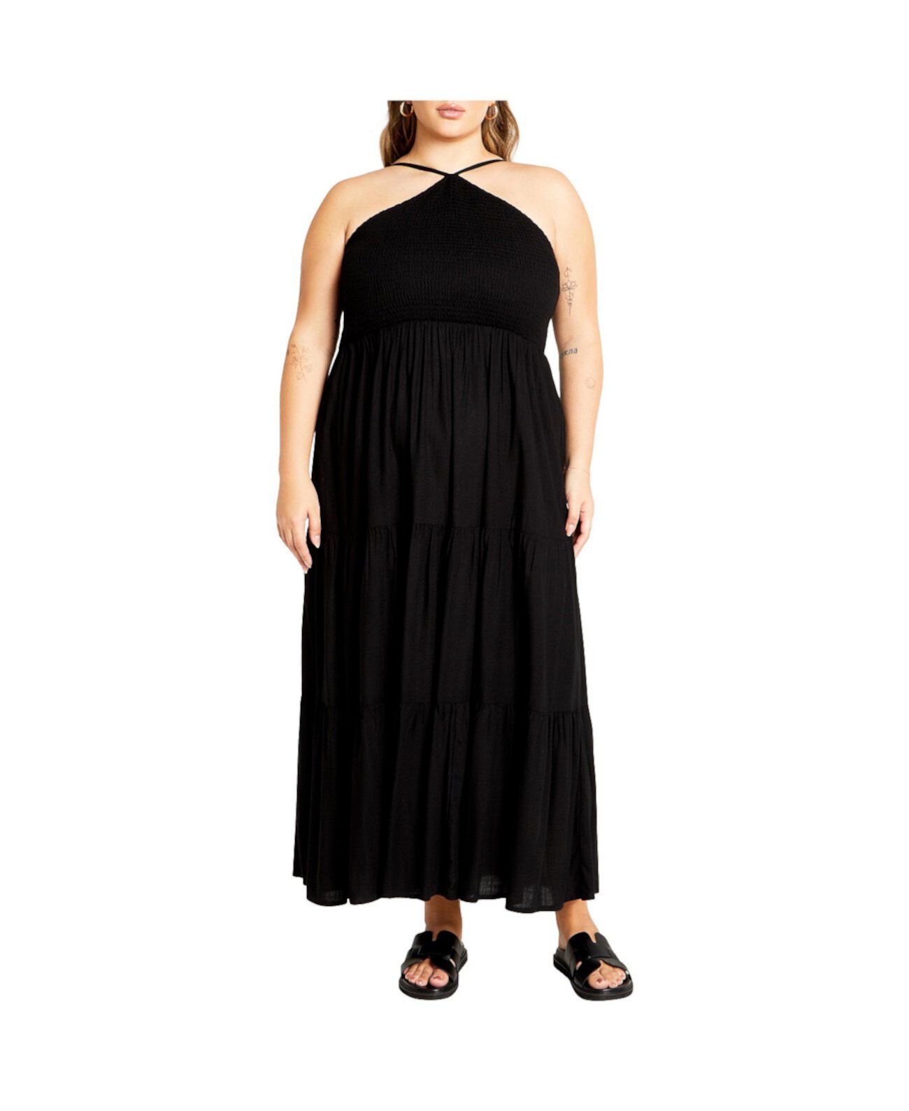 Plus Size Tahitian Maxi Dress City Chic