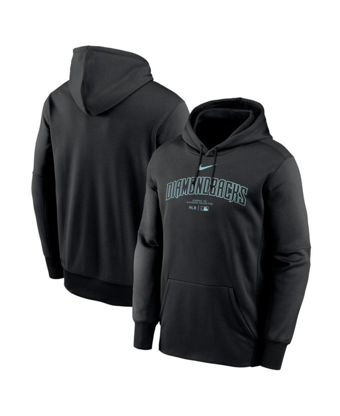 Men's Black Arizona Diamondbacks Authentic Collection Practice Performance Pullover Hoodie Nike