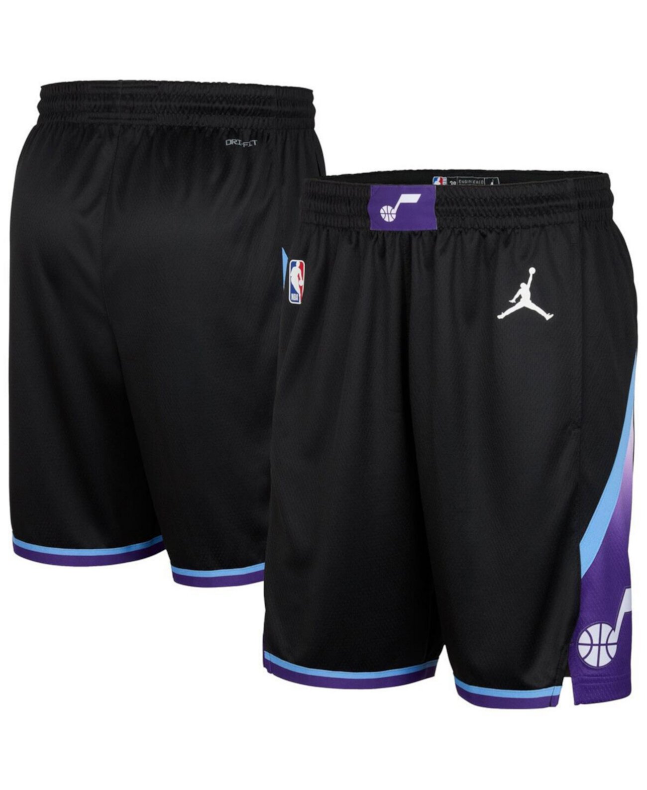 Men's Black Utah Jazz Statement Edition Swingman Shorts Jordan