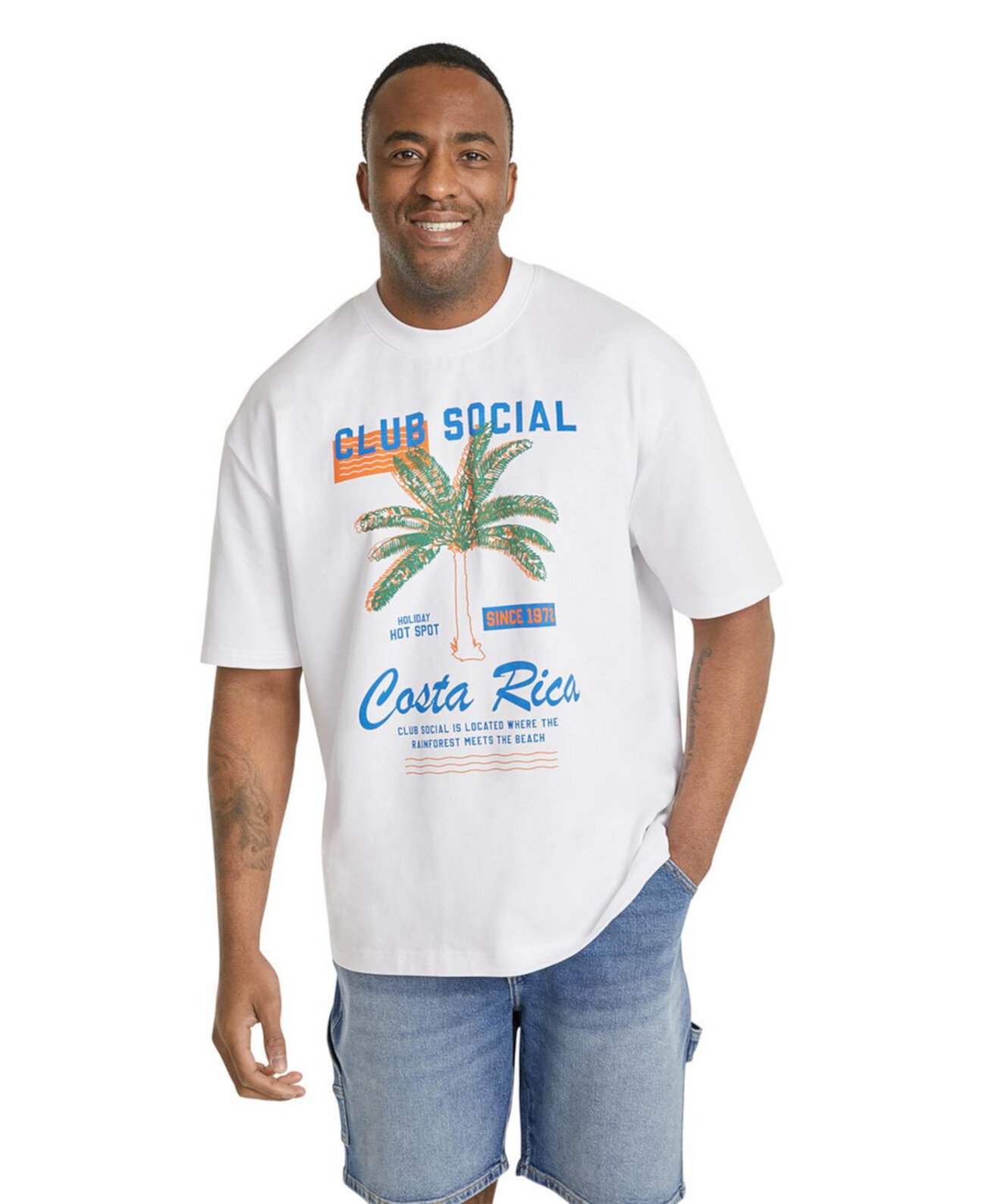 Men's Social Club Relaxed Fit Tee Johnny Bigg