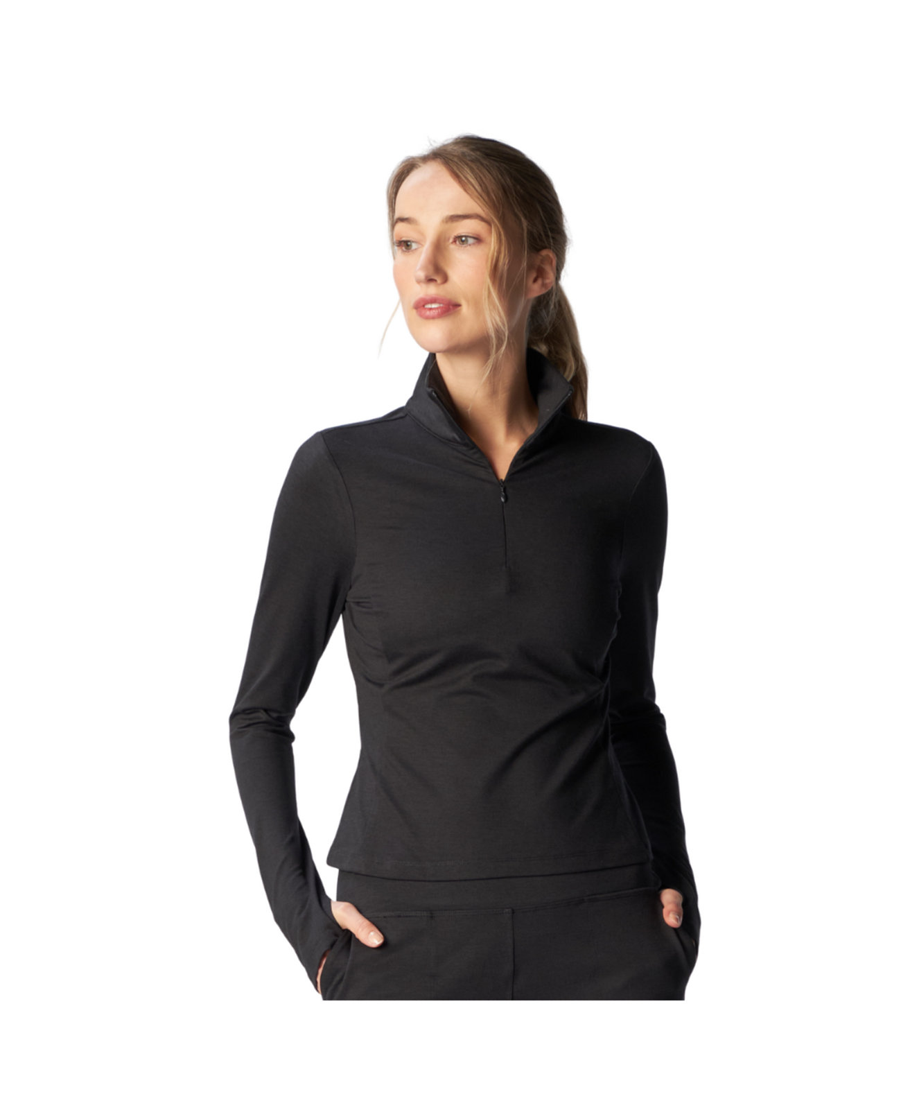 Women's G Lifestyle Soft 1/4 Zip Long Sleeve Top G Lifestyle Clothing