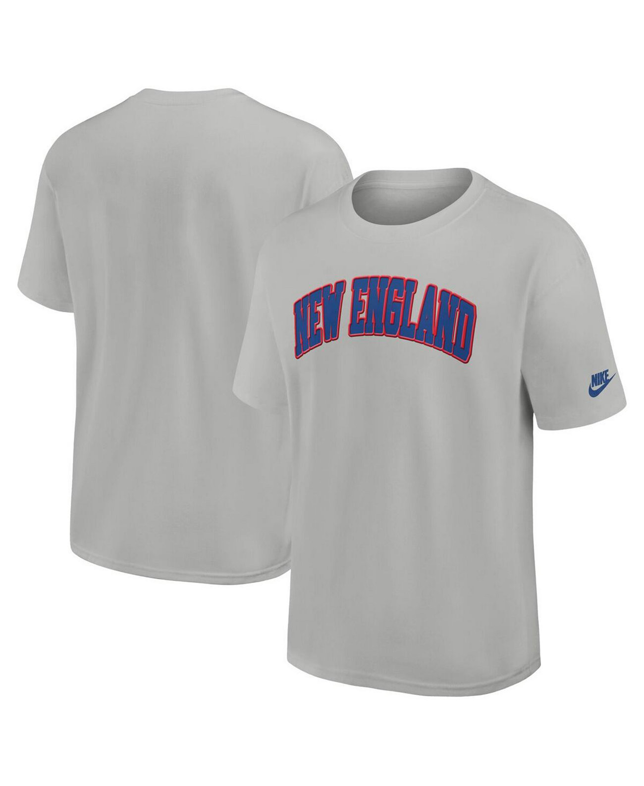 Men's Silver New England Patriots Rewind Max90 Statement T-Shirt Nike