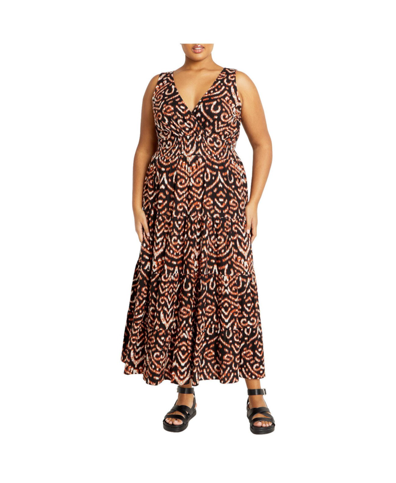 Plus Size Amara Print Maxi Dress City Chic