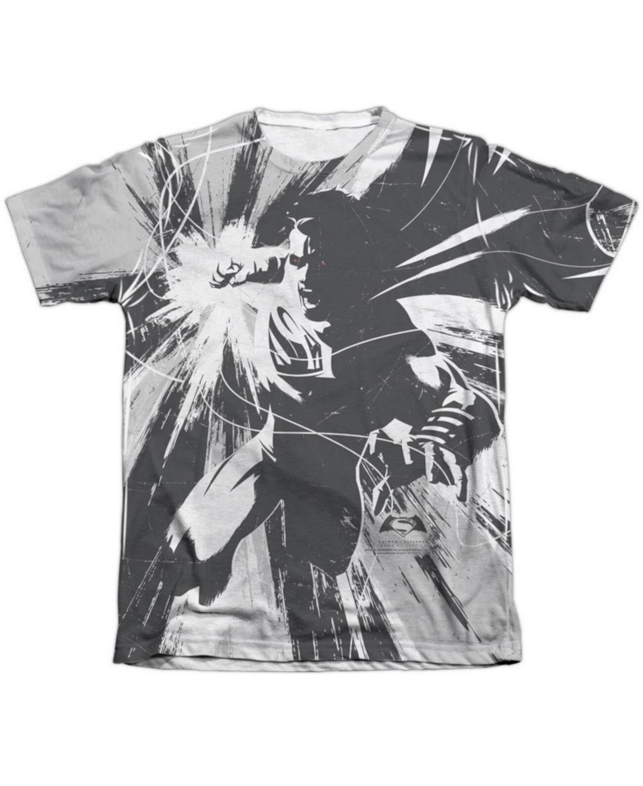 Men's Graphic Contrast Adult Poly/Cotton Short Sleeve Tee / T-Shirt Batman V Superman