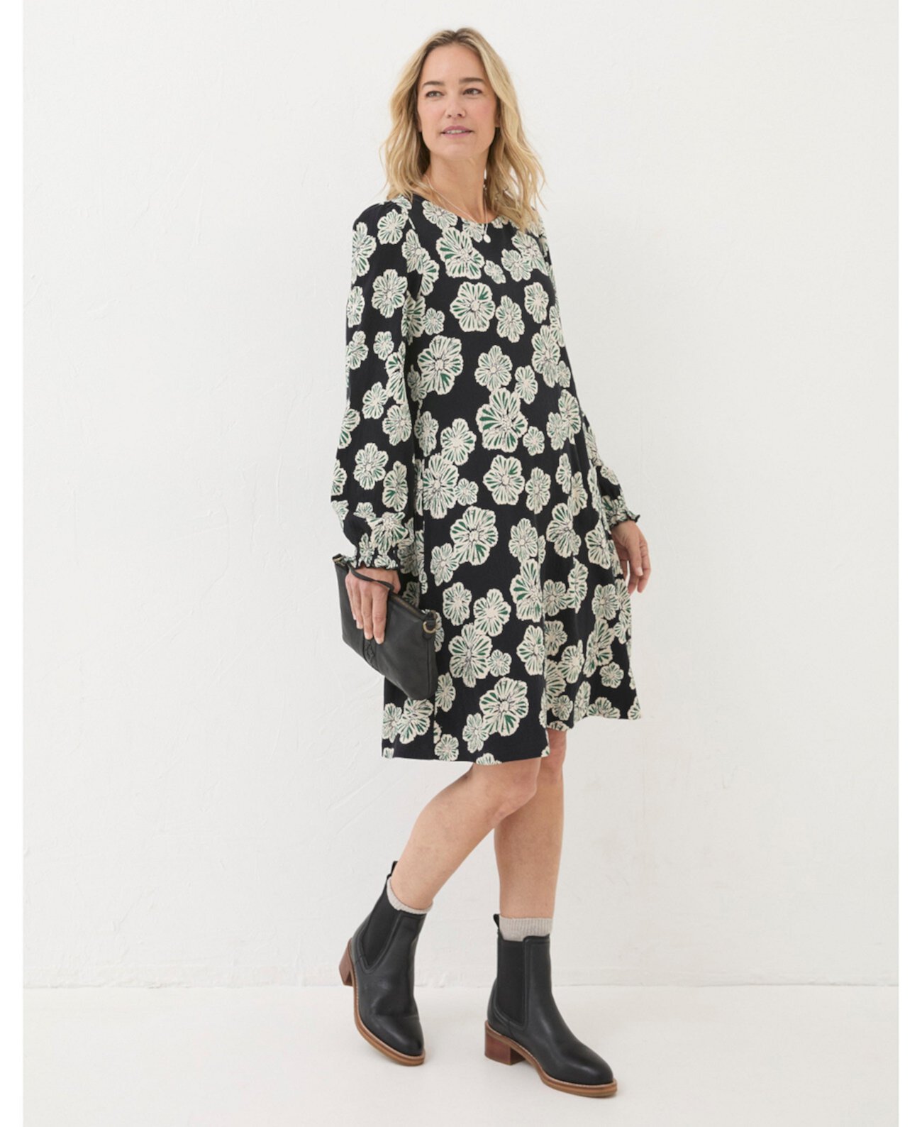 Women's Kareen Spaced Floral Jersey Dress FatFace