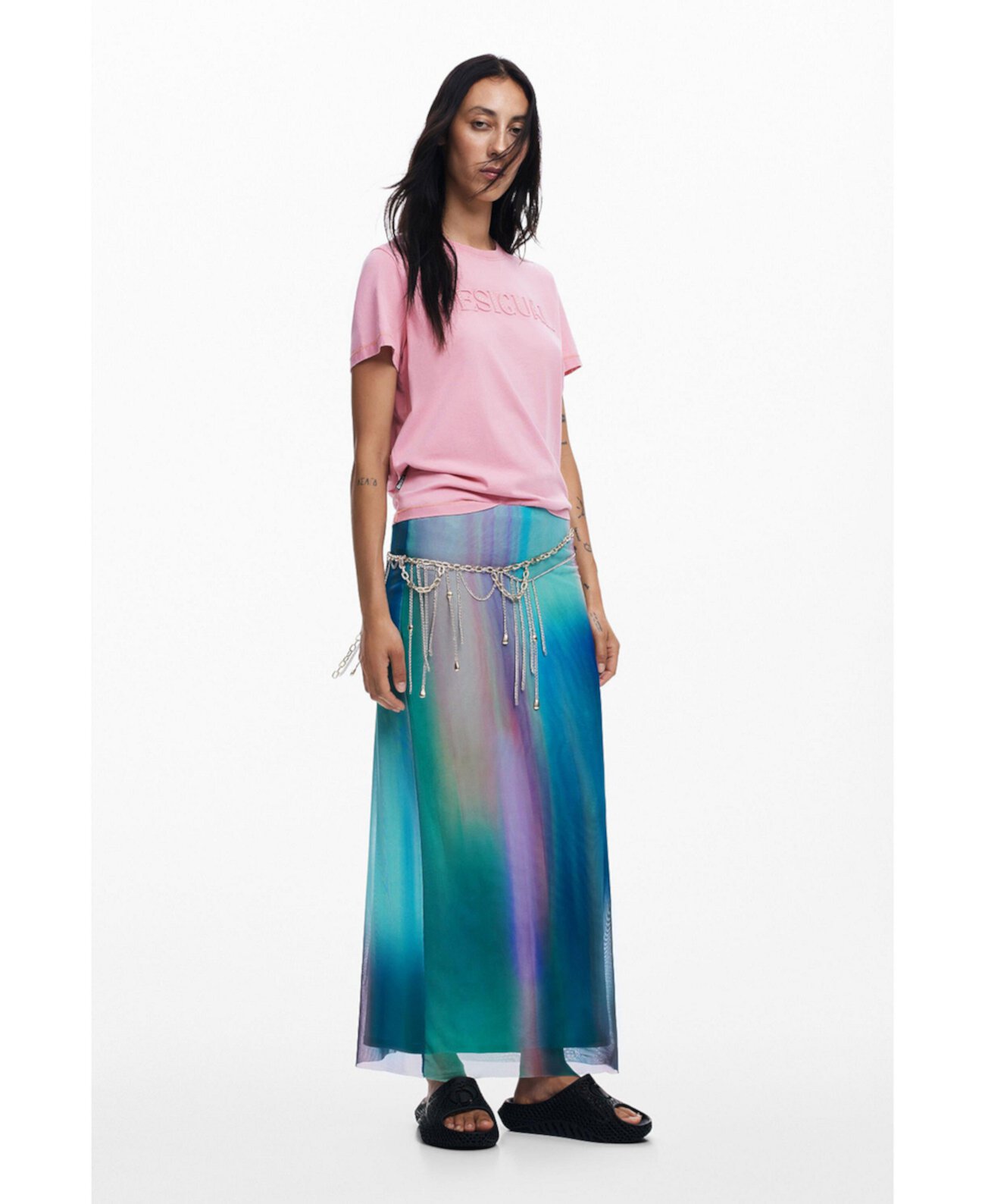 Women's Tulle skirt with gradient effect Desigual