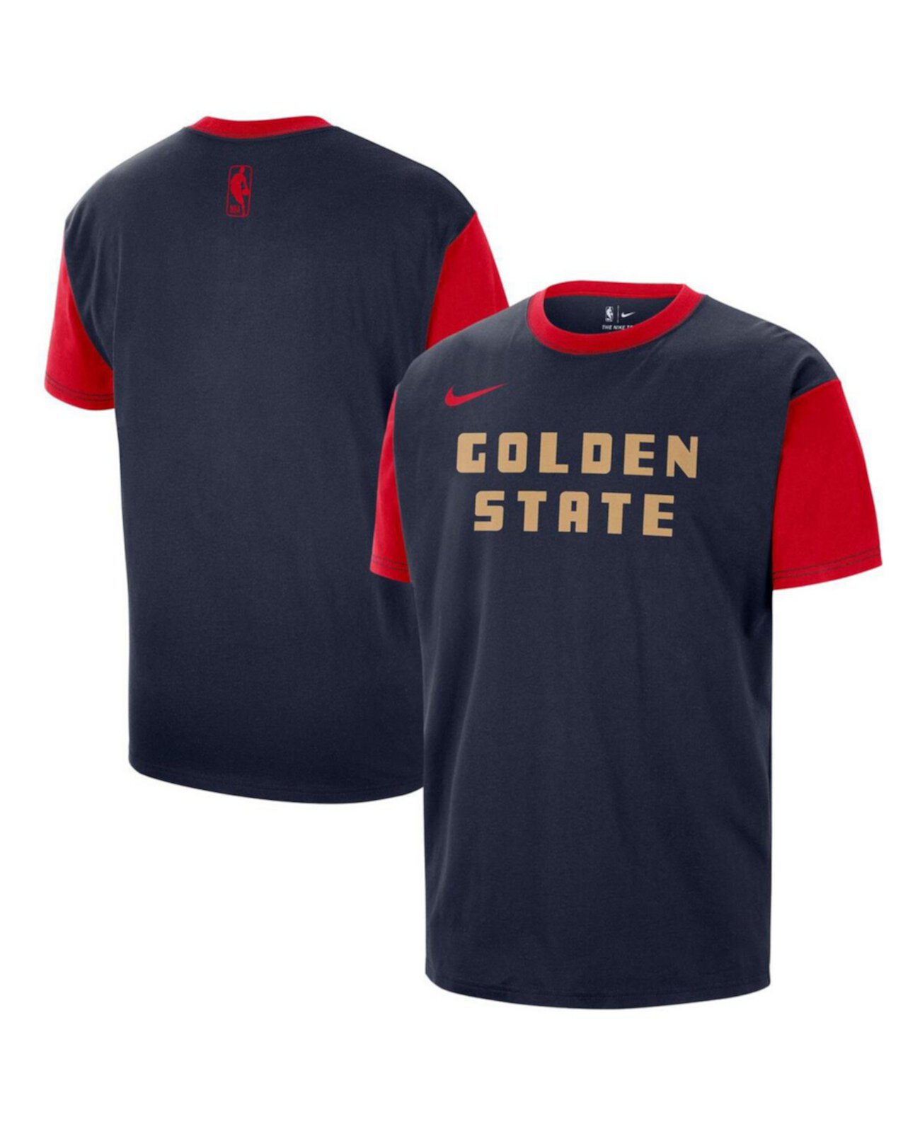 Men's Navy Golden State Warriors 2024/25 City Edition Courtside Color Block T-Shirt Nike