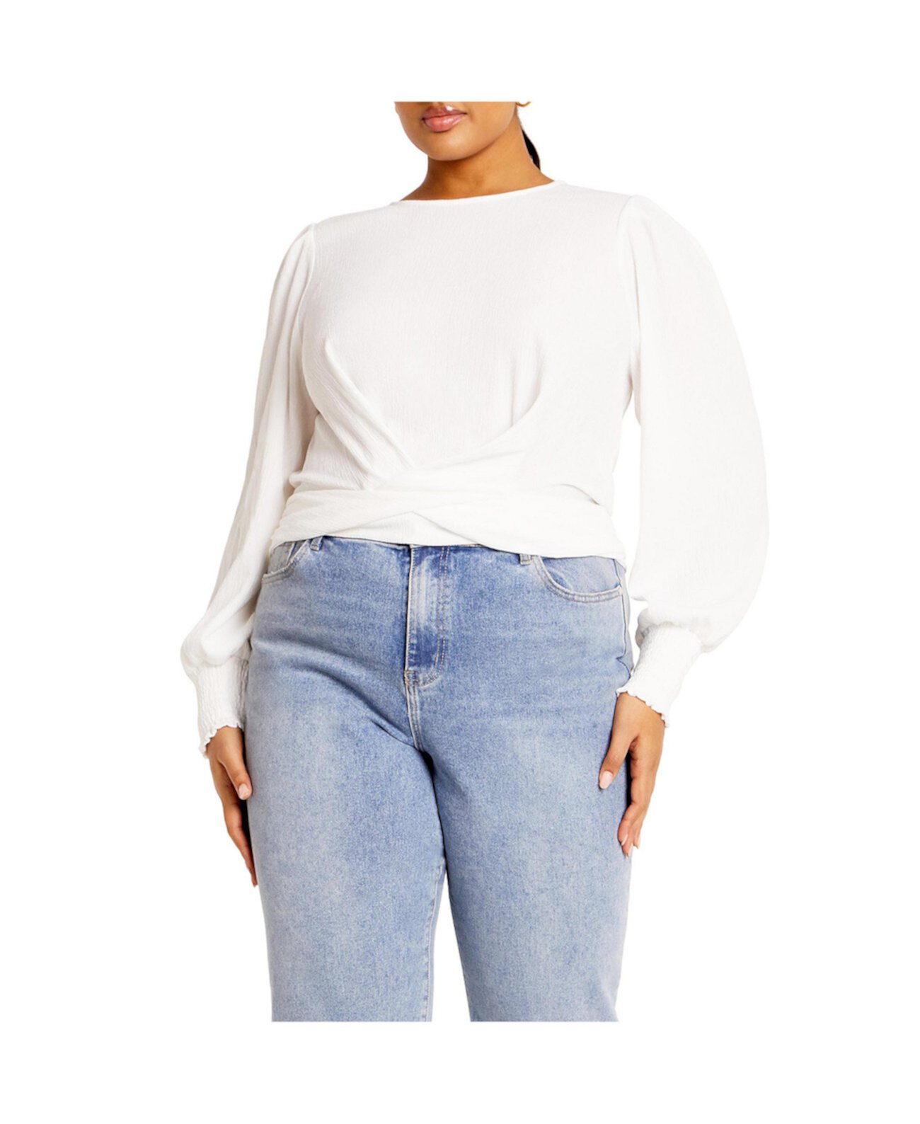 Plus Size Amira Twist Top City Chic