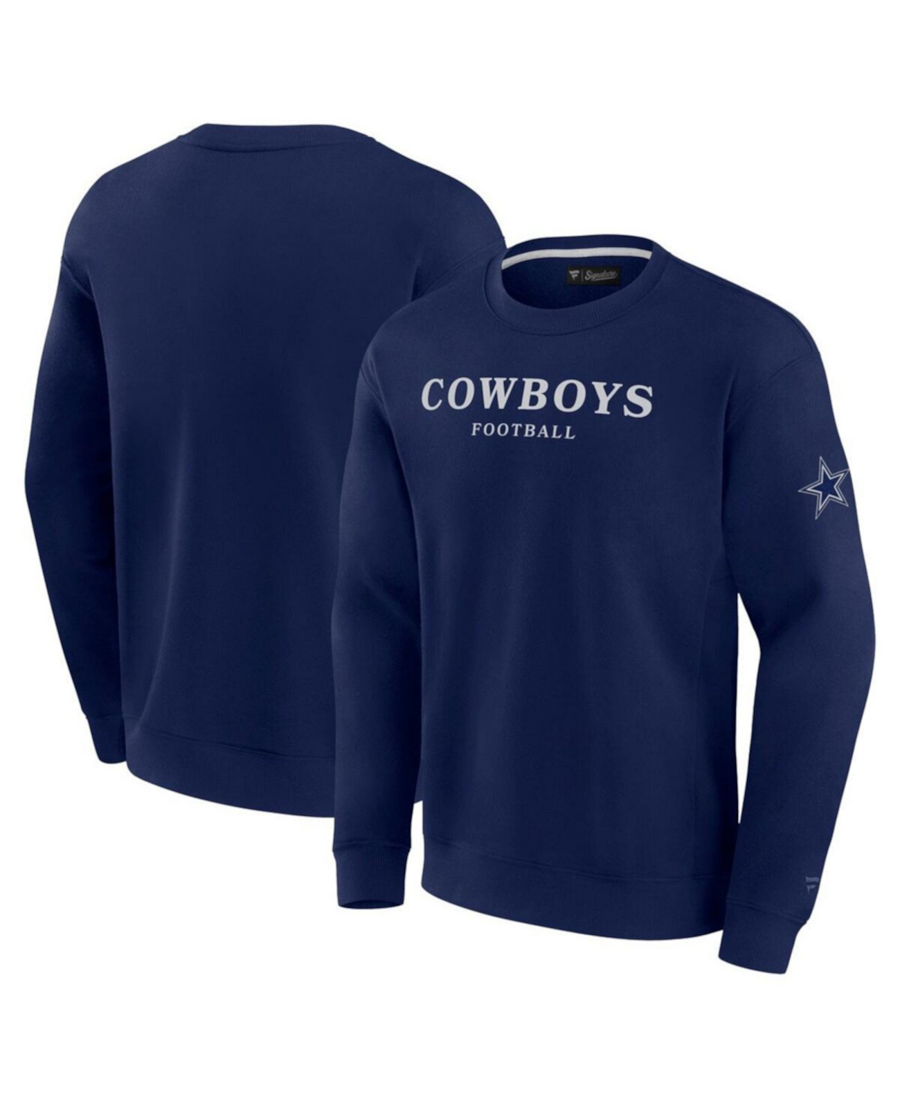 Men's and Women's Navy Dallas Cowboys Elements Unlimited Fleece Pullover Sweatshirt Fanatics