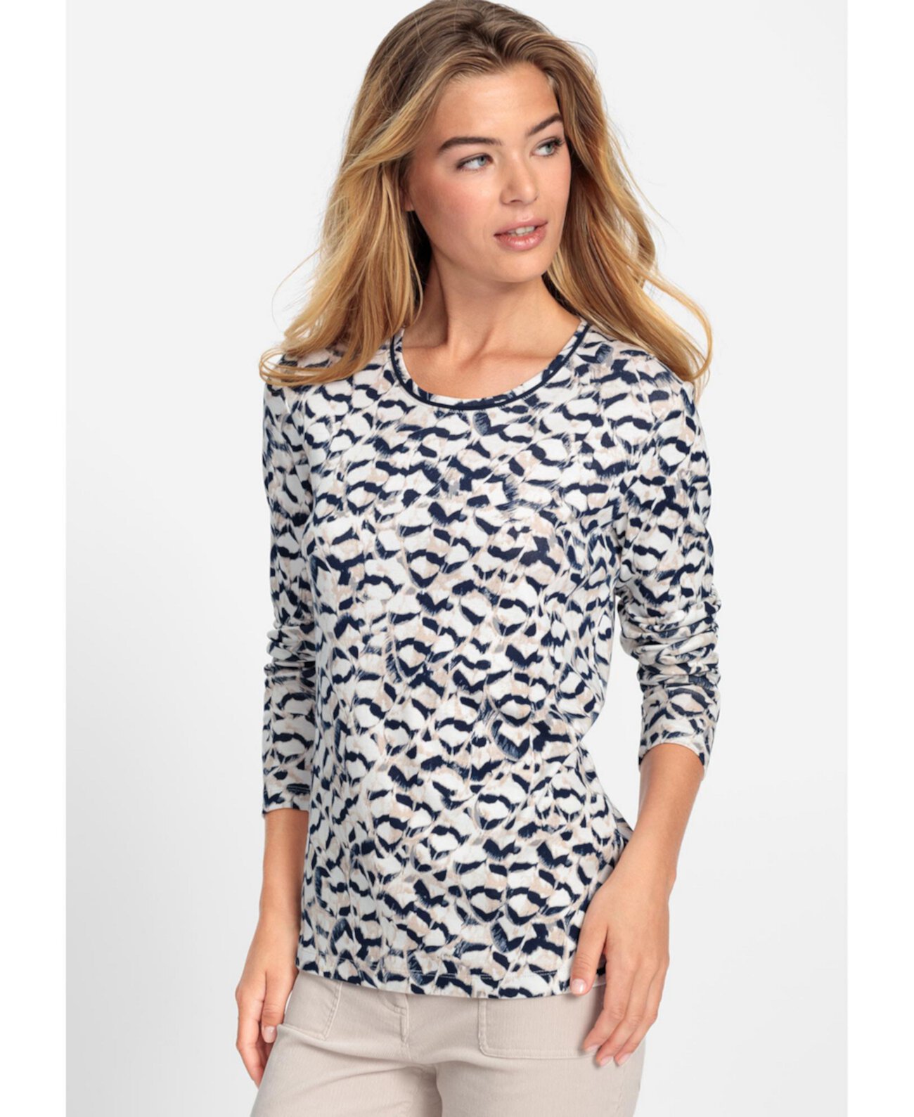 Women's Feather Print T-Shirt Olsen