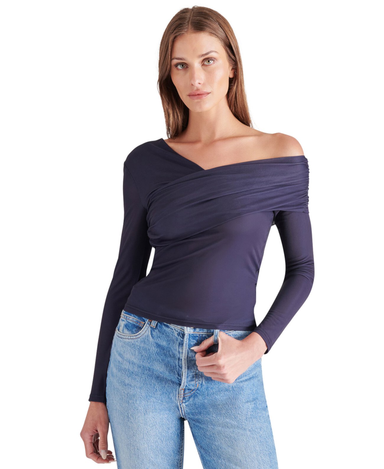 Women's Pacie Asymmetrical-Neck Top Steve Madden