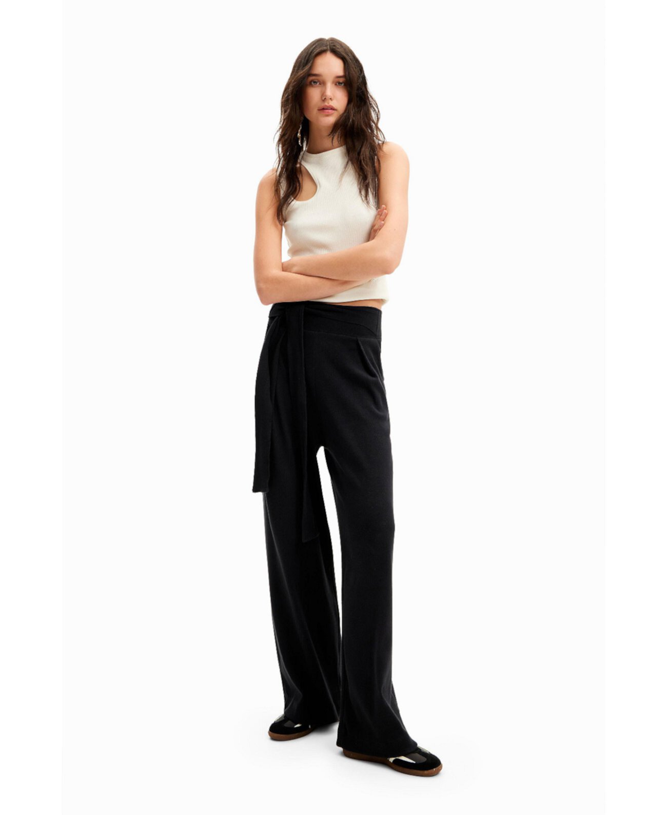 Women's Wide-leg knit trousers Desigual