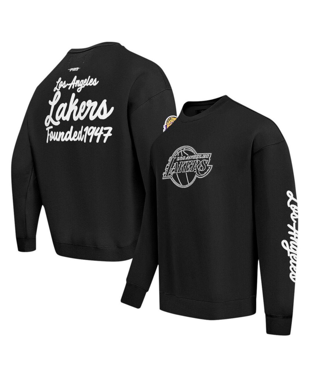 Men's Black Los Angeles Lakers Paint the City Pullover Sweatshirt Pro Standard