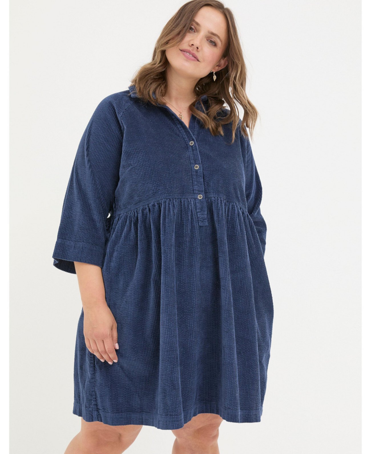 Plus Size Sara Bubble Cord Dress FatFace